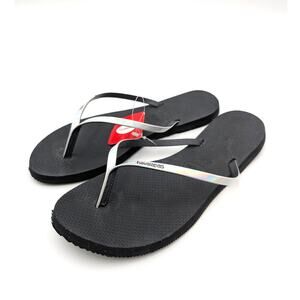 Havaianas You Flip Flop Sandals Open Toe Women's Metallic Size US9/10W EU41/42